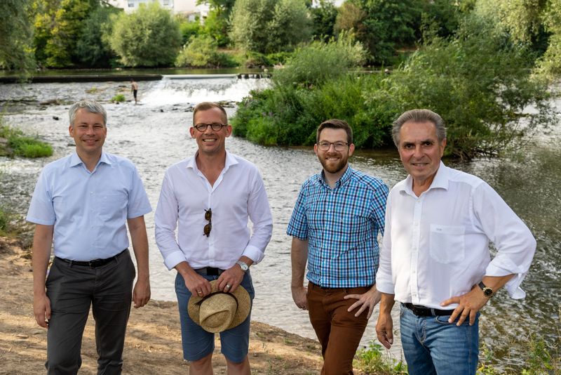 Steffen Bilger MdB (links) auf Öko-Sommertour